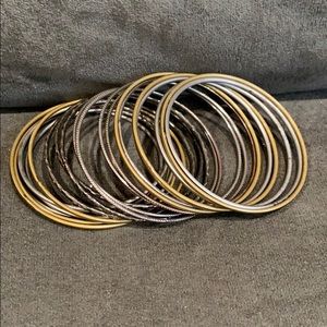 🌸Bracelet Bangles gold and silver set